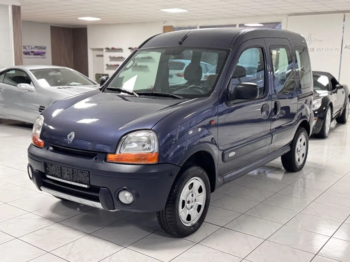 Renault Kangoo 1.6 16V 4x4+El-Fenster+Klima+AHK+2.Hand Blau - 2