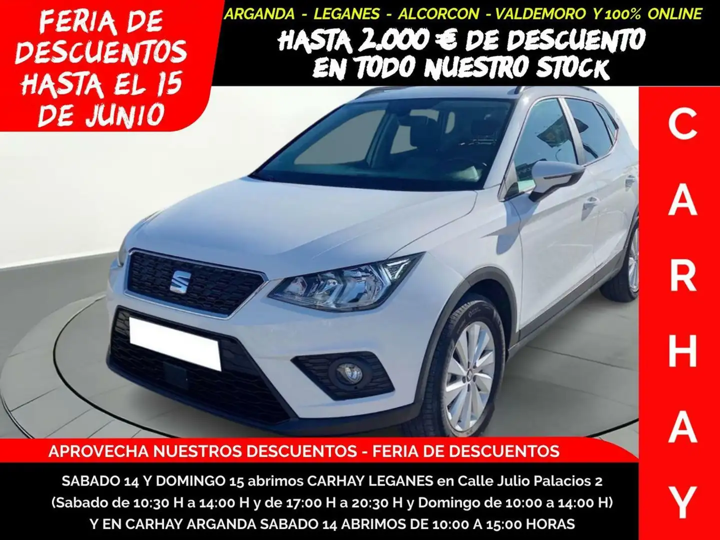 SEAT Arona 1.0 TSI Ecomotive S&S Style 95 Weiß - 1