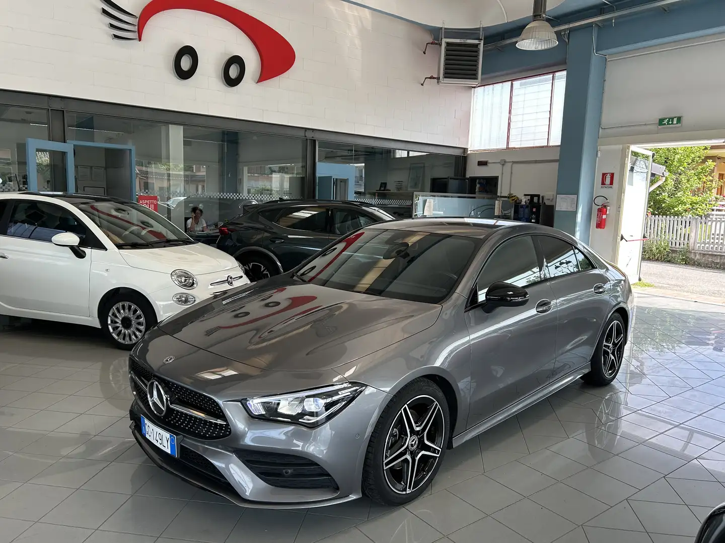 Mercedes-Benz CLA 180 CLA Coupe 180 d Premium auto Grigio - 1