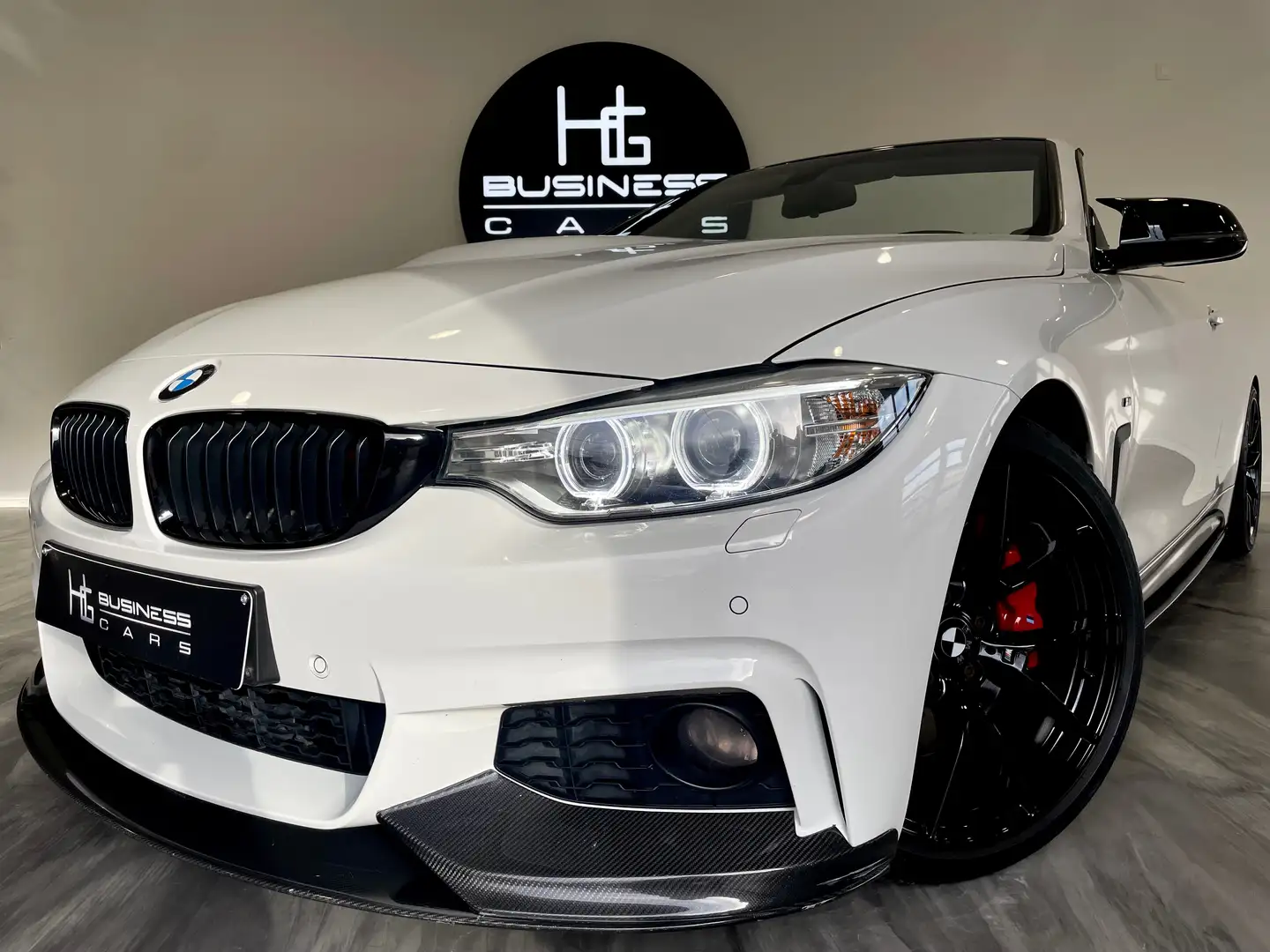BMW 420 dAS/ CABRIO/ PACK M PERFORMANCE/ LOOK M4/ BI-XENON Blanc - 1