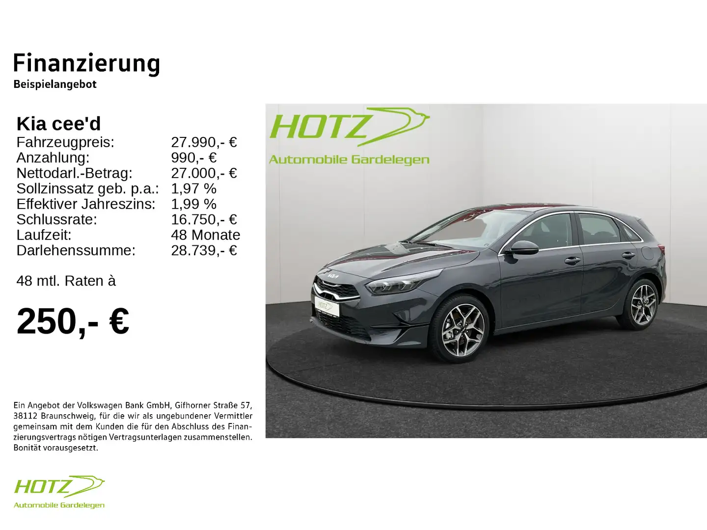 Kia Ceed / cee'd Ceed 1.5 T Spirit Technologie-Paket, Leder-Paket Серый - 2