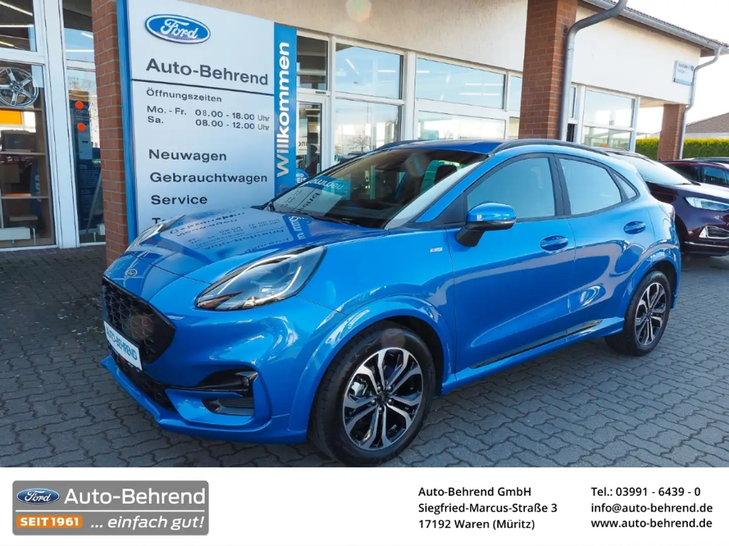 Ford Puma ST-Line Automatik Navi 60 Monate Garantie Bleu - 1