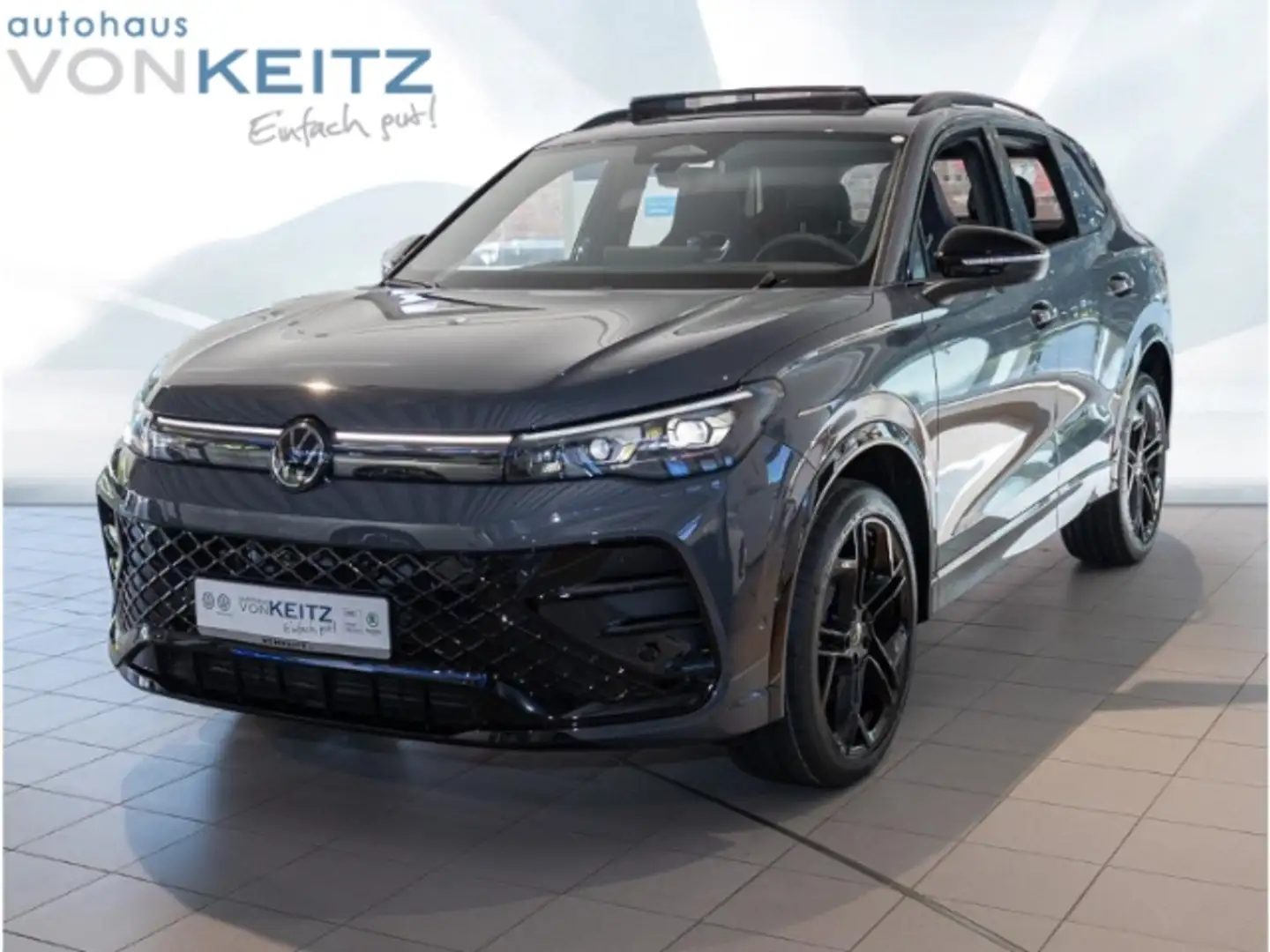 Volkswagen Tiguan 2.0TSI 4Motion R-Line Sportpaket HUD AD AHK-klappb Grau - 1
