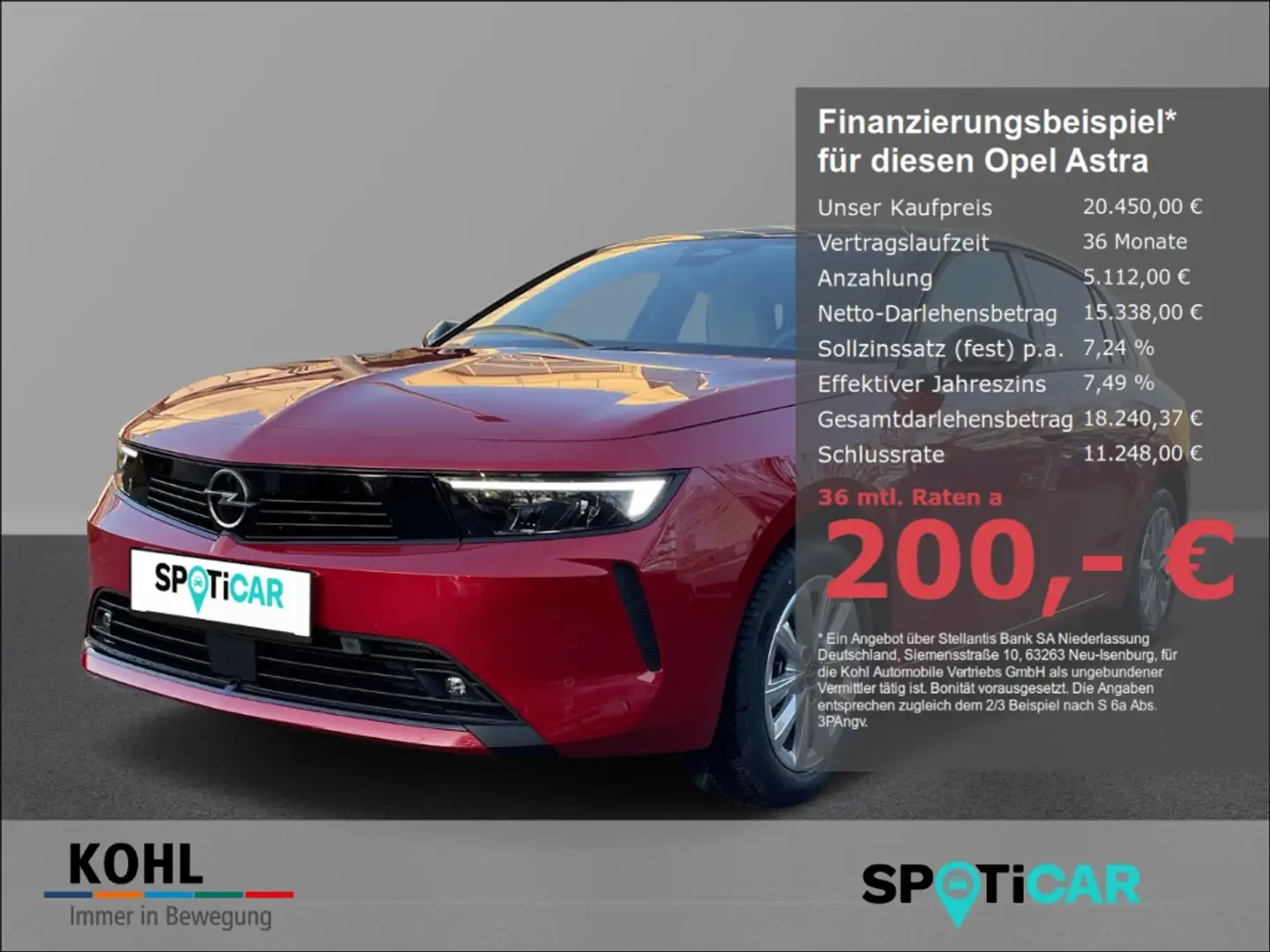 Opel Astra L Elegance 1.2 Turbo AHK LED Navi Keyless Rückfahr Rouge - 1