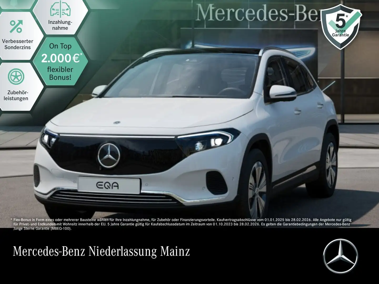Mercedes-Benz EQA 300 4M PROG+PLUS-PAKET+AHK+PANO+360+KEYLESS Blanc - 1