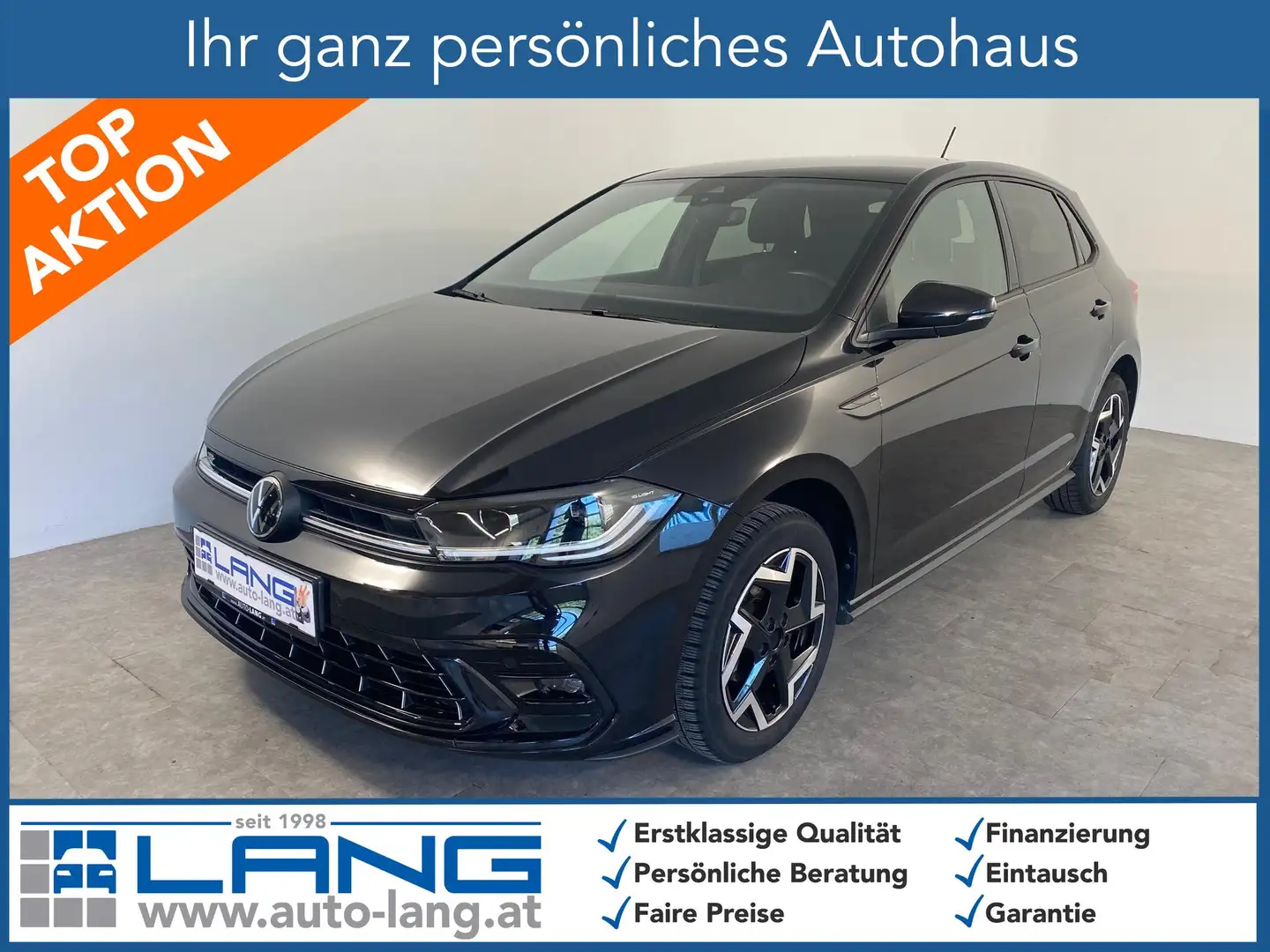 Volkswagen Polo 1.0 TSI R-Line OPF MATRIX*PDC*SITZHEIZUNG 70 kW... Schwarz - 1
