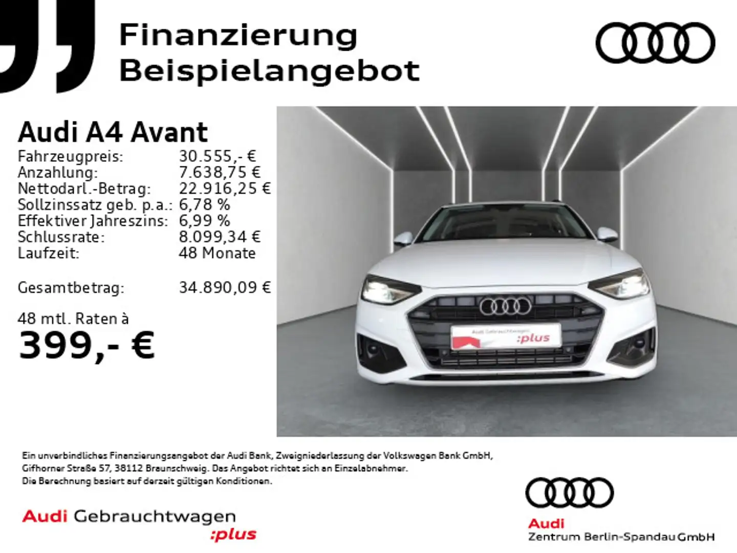 Audi A4 40 TFSI S tronic *NAV+*PDC*GRA*SHZ* Weiß - 1