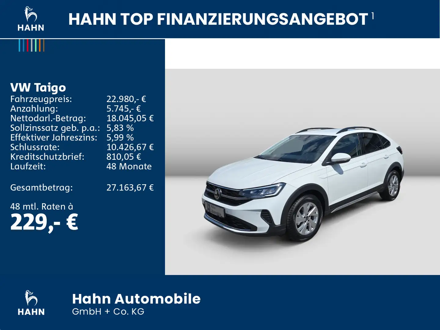 Volkswagen Taigo Life 1,0 l TSI OPF 95 PS 5-Gang Ganzjahres Weiß - 2