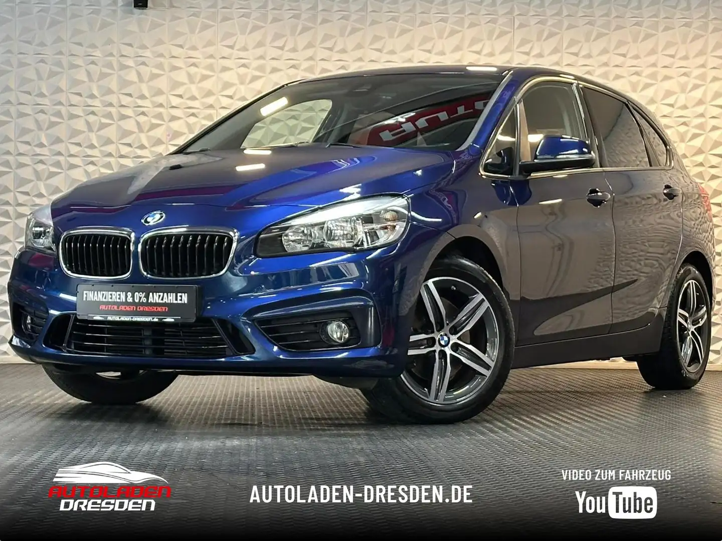 BMW 220 220i Active Tourer SPORTLINE* AHK#SHZ#NAVI#TEMPO Blau - 1