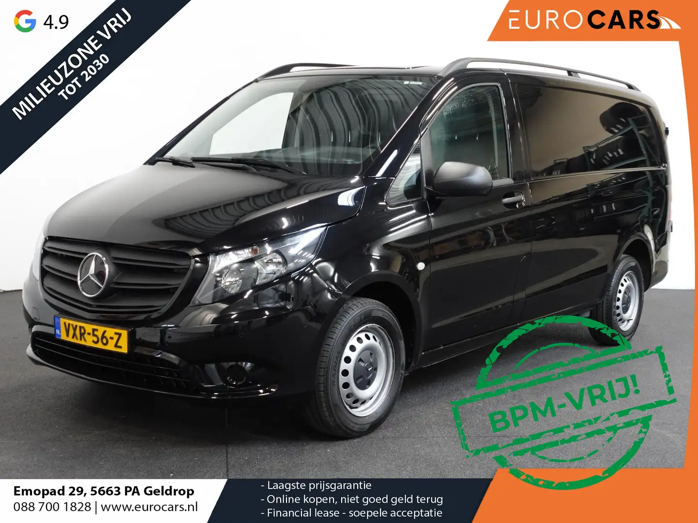 Mercedes-Benz Vito 114 CDI Lang Automaat Airco Bluetooth Camera Trekh Noir - 1
