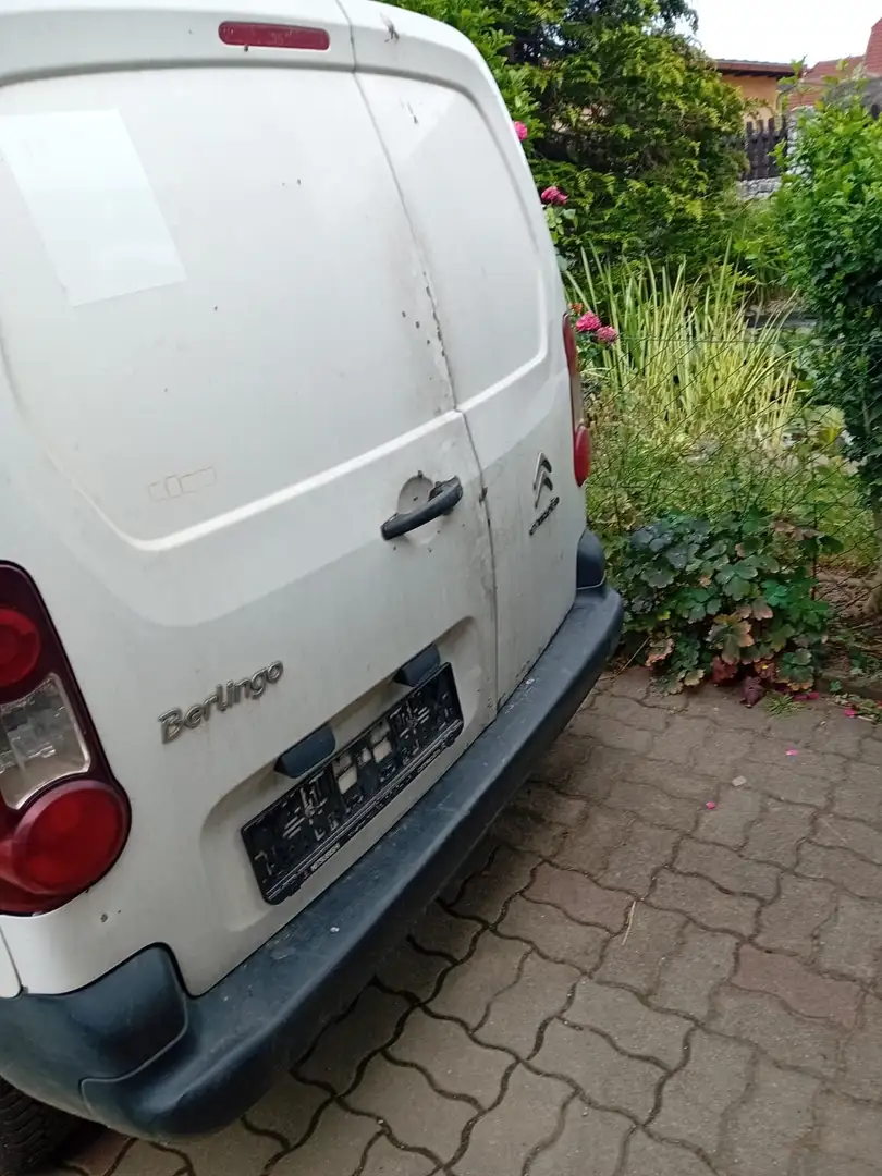 Citroen Berlingo 1.6 HDi 75  Klima Euro 5 Lkw Weiß - 2