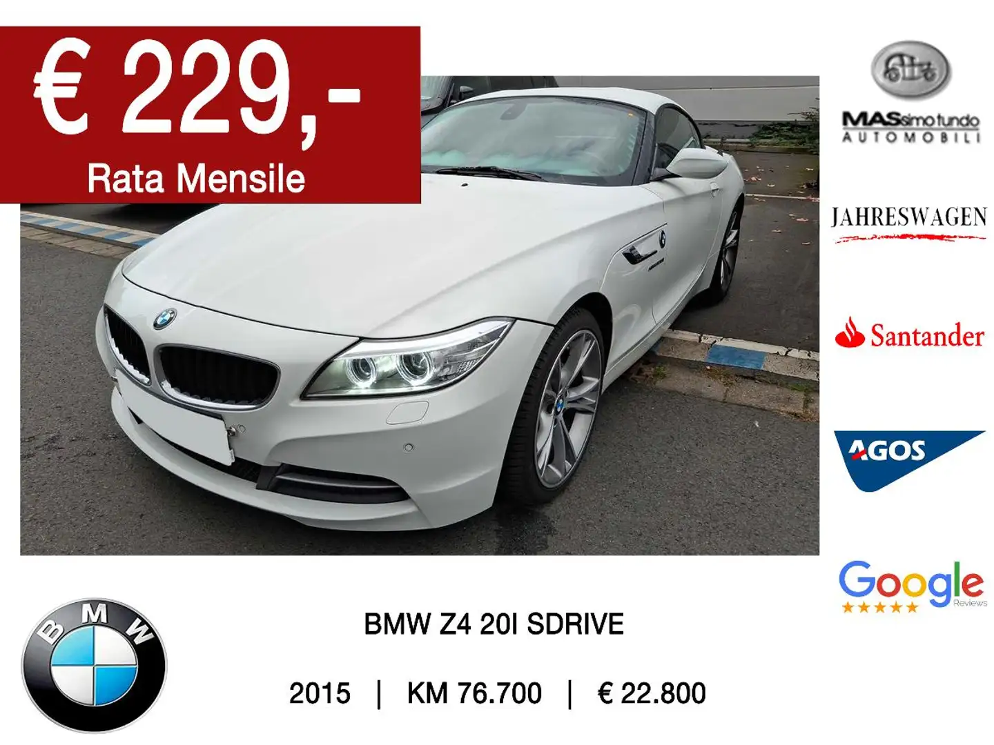 BMW Z4 sDrive20i Blanc - 1