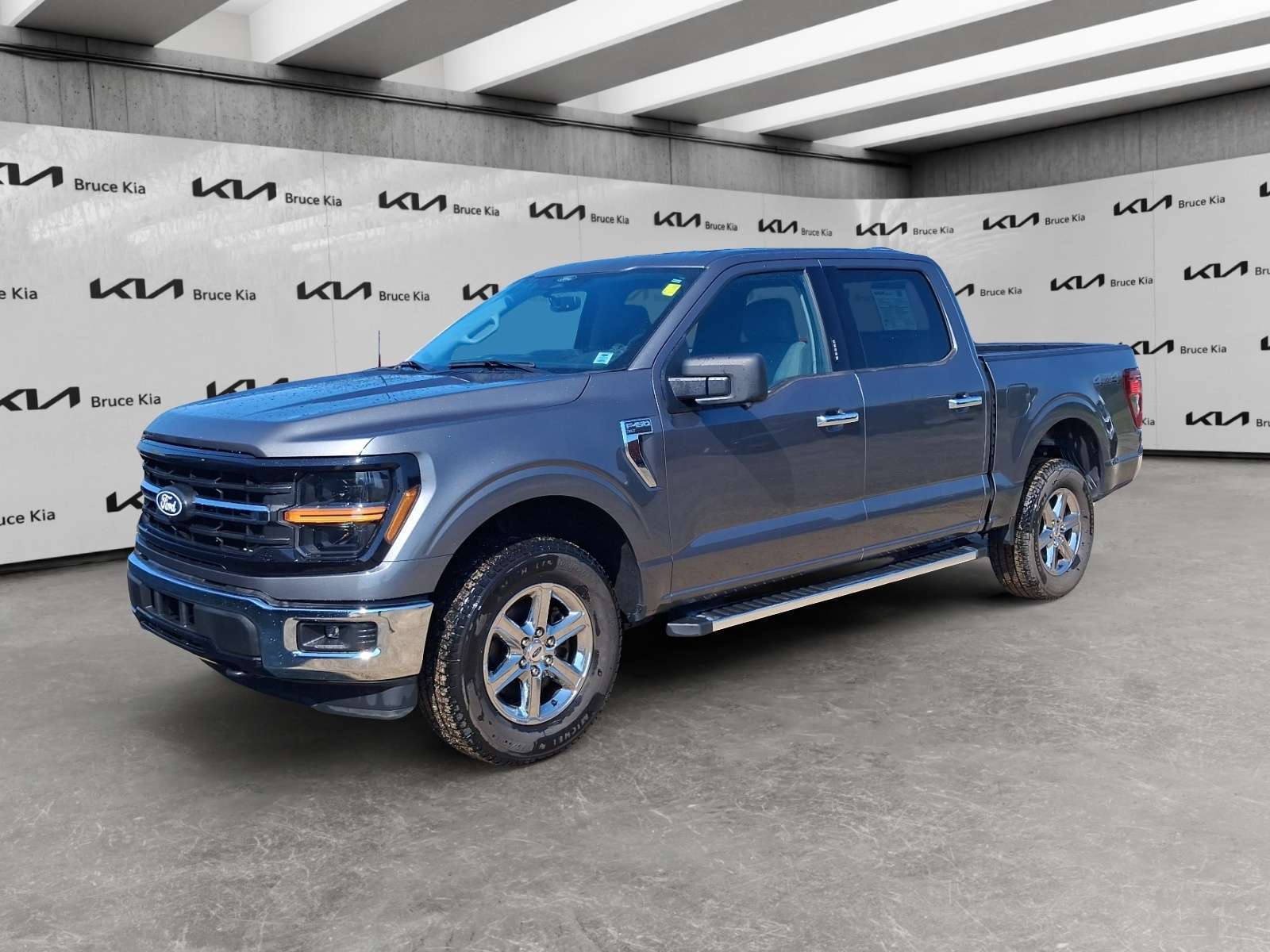 Gray 2024 Ford F-150 Pickup Truck Four-Wheel Drive Automatic