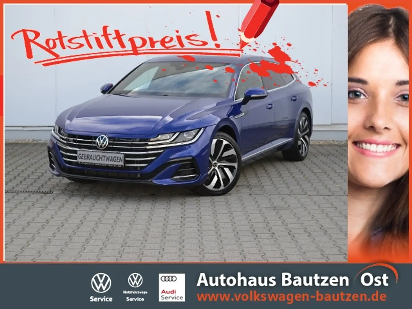 Volkswagen Arteon SB 1.4 TSI eHybrid 218 PS DSG R-Line STAND-HZ/IQ. Blau - 1