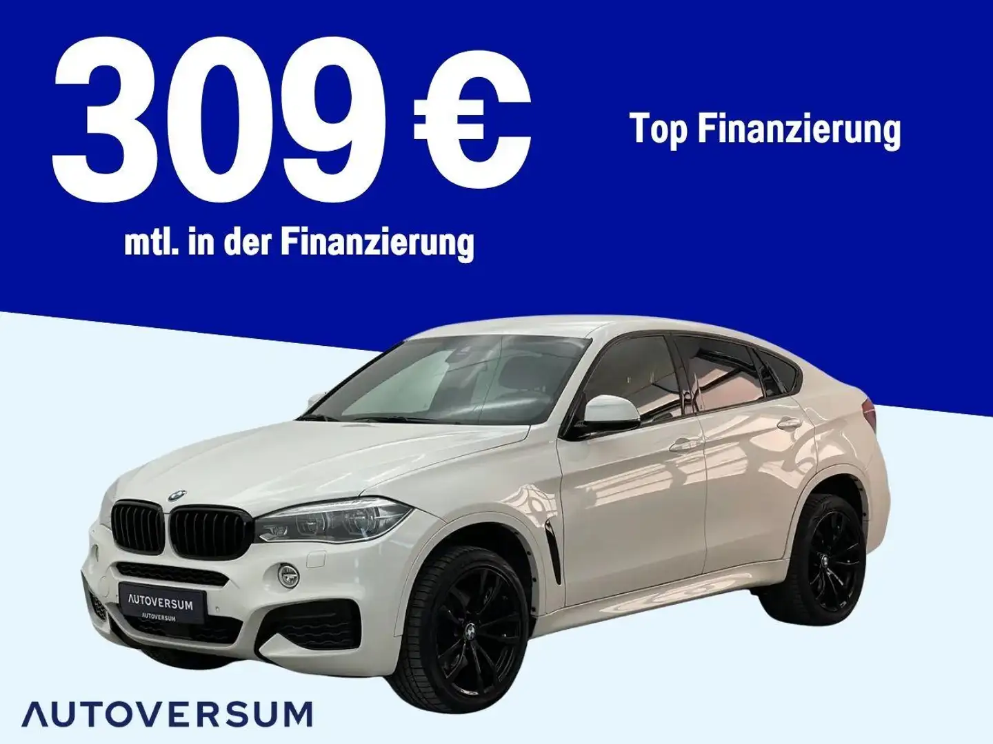 BMW X6 xDrive 40d M Paket *LED*HUD*KAM*MEM*CARPLAY Wit - 1