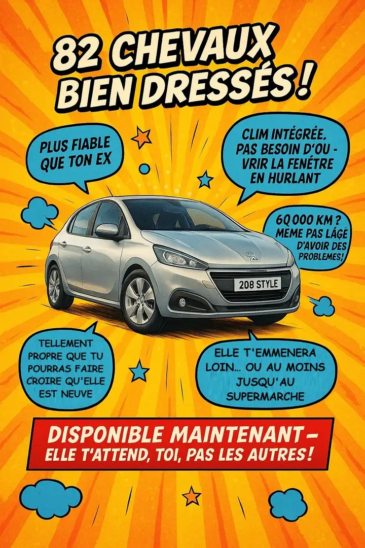 Peugeot 208 208 1.2i Style Argent - 1