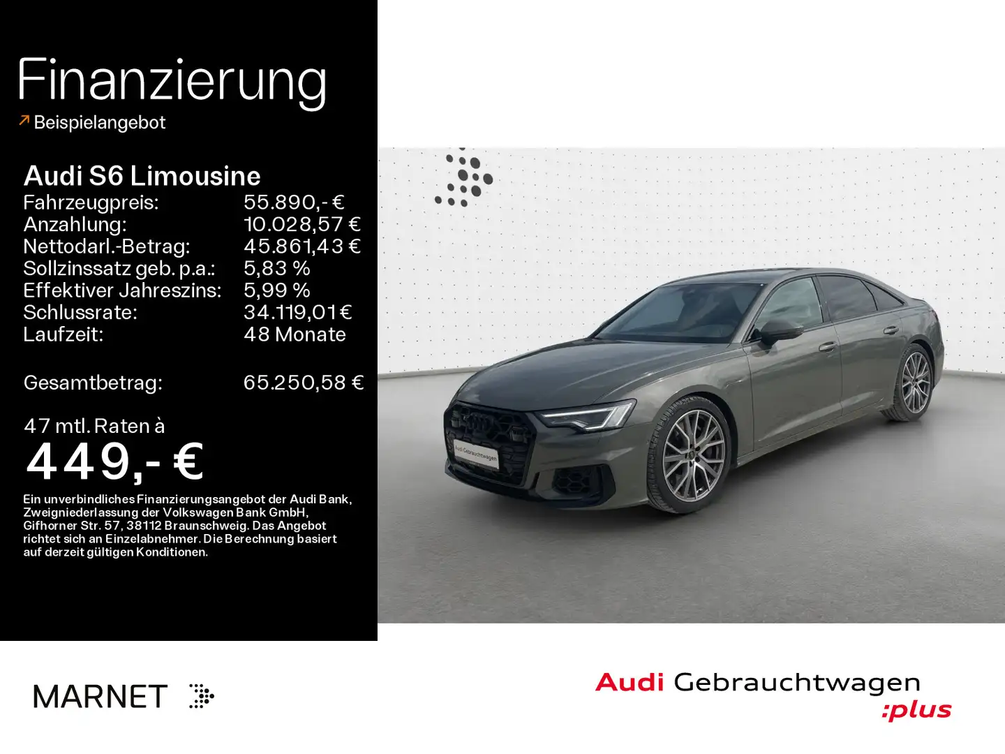 Audi S6 3.0 TDI quattro*Einparkhilfe*Optikp Grau - 1