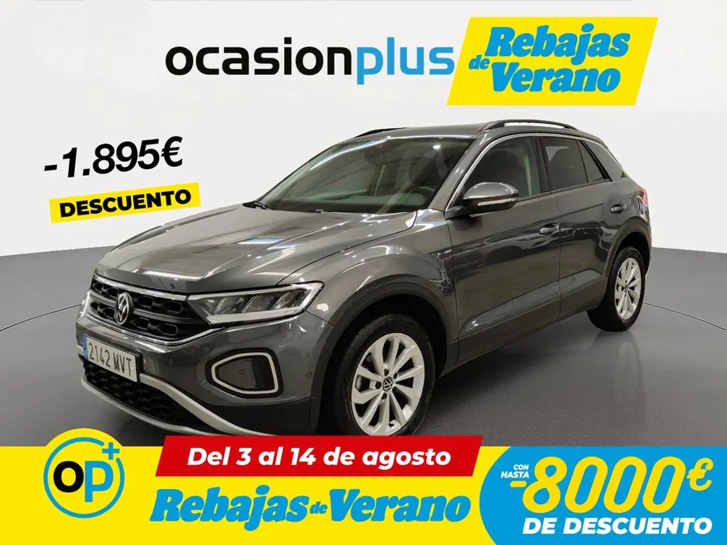 Volkswagen T-Roc 1.0 TSI Life 85kW Gris - 1