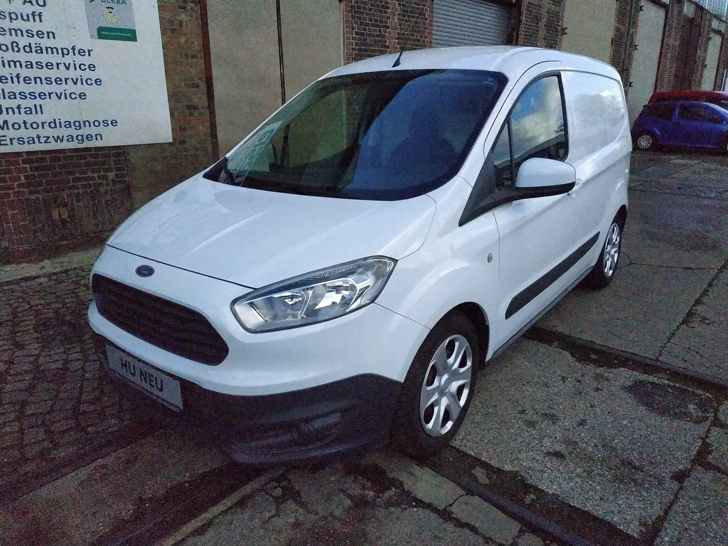 Ford Transit Courier 1.5 Diesel/TÜV NEU/Klima/Allwetter/Standheizung Weiß - 1