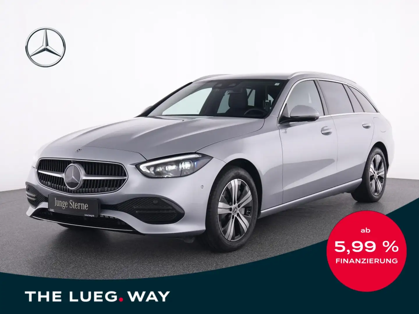 Mercedes-Benz C 300 T e Avantgarde+NavPrem+DLIGHT+Mem+HUD+360° Srebrny - 1