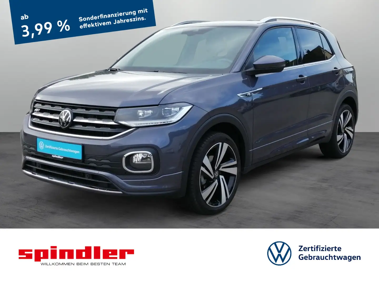 Volkswagen T-Cross R-Line 1.0 TSI / Navi, Beats, LED, SHZ Gris - 1
