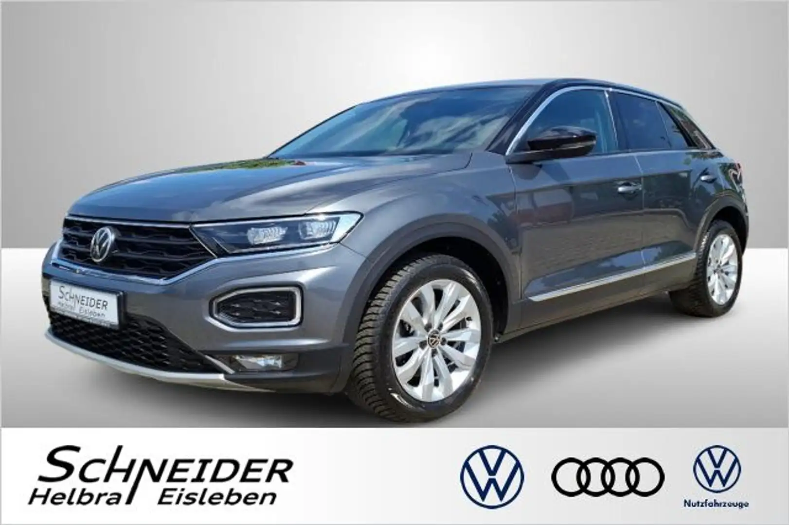 Volkswagen T-Roc 2.0 TDI DSG SPORT AZV+ACC+LED+SHZ Bluetooth Grijs - 1