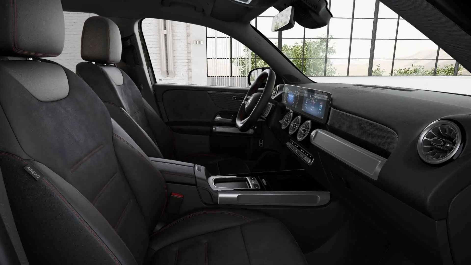 Mercedes-Benz GLB 220 4MATIC AMG Line | 7-Zitter | Trekhaak | Rijassiste Noir - 2