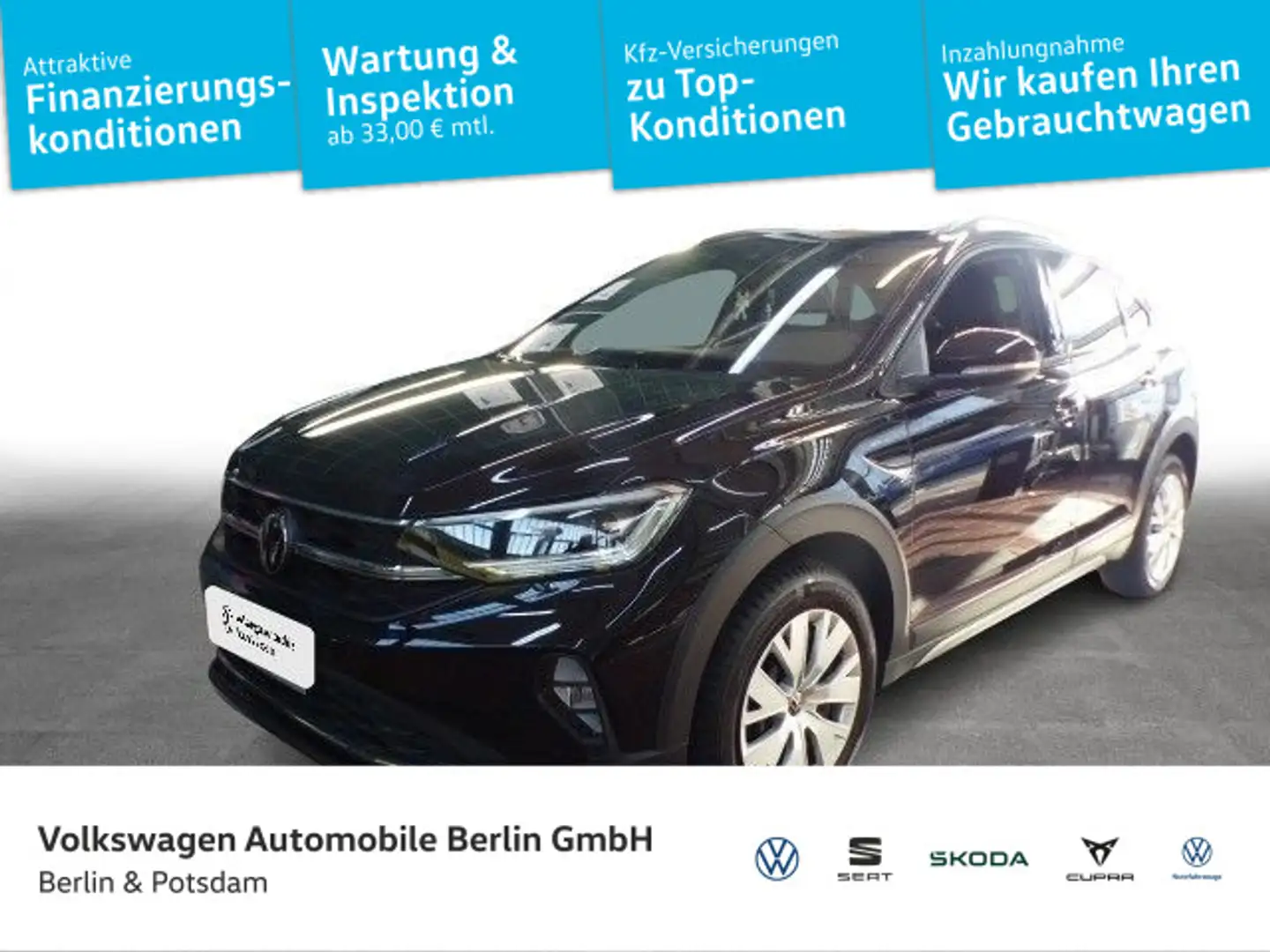 Volkswagen Taigo 1.5 TSI DSG Navi LED AHK Sitzhzg Noir - 1