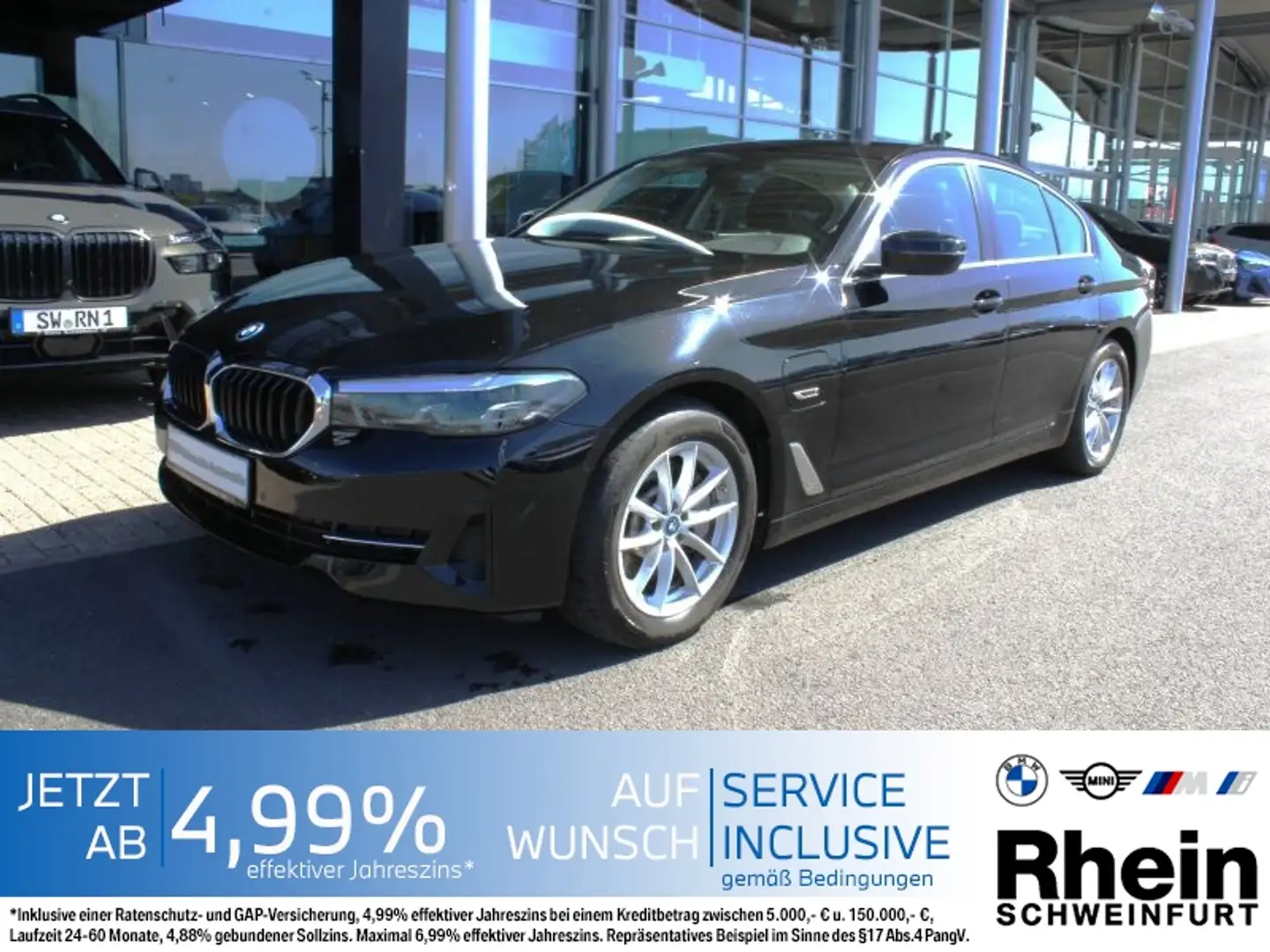 BMW 530 e Lim. Navi Prof. AHK. Parking Assistant Schwarz - 1
