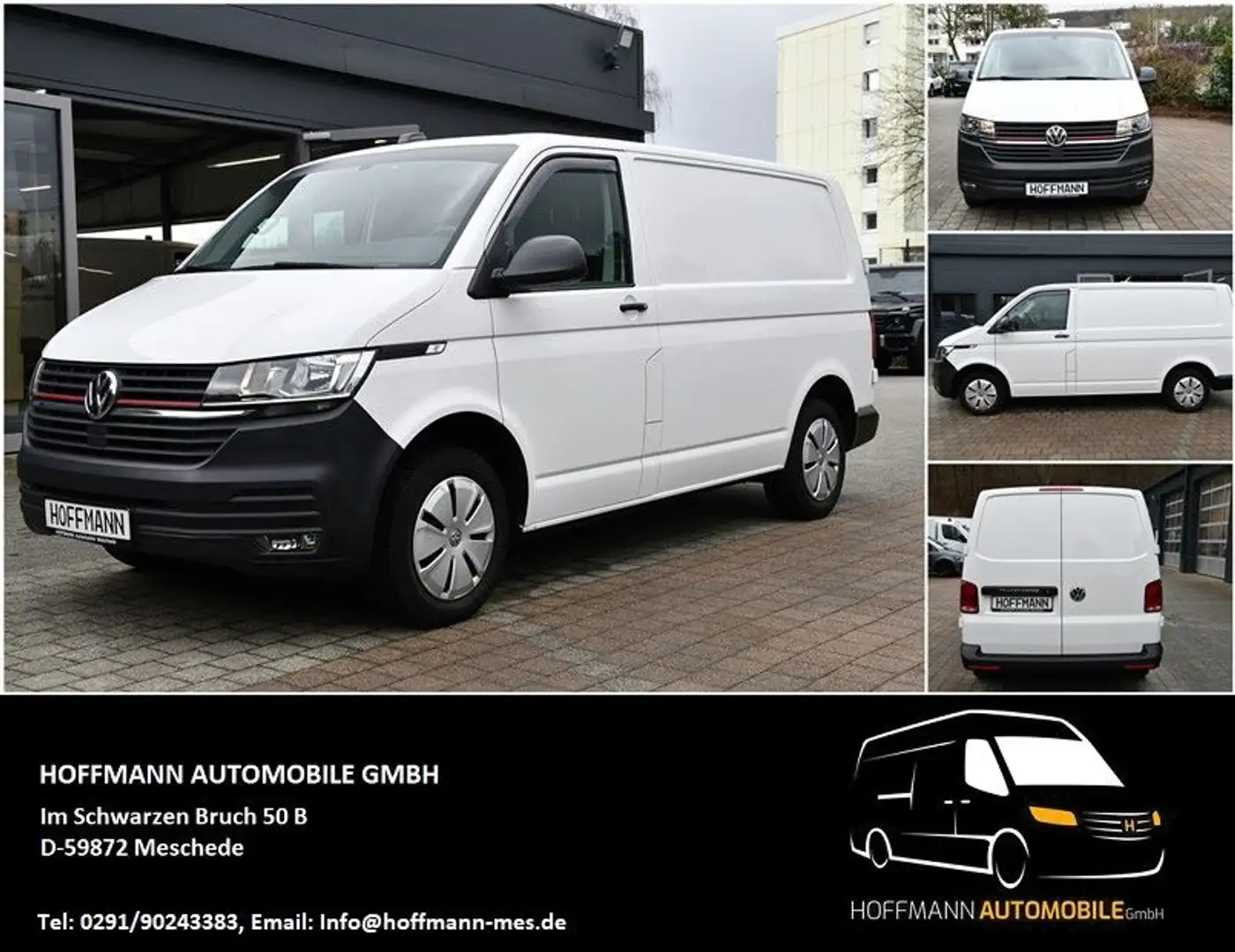 Volkswagen T6.1 Transporter 2.0 TDI DSG Tempomat Navi Klima Weiß - 1