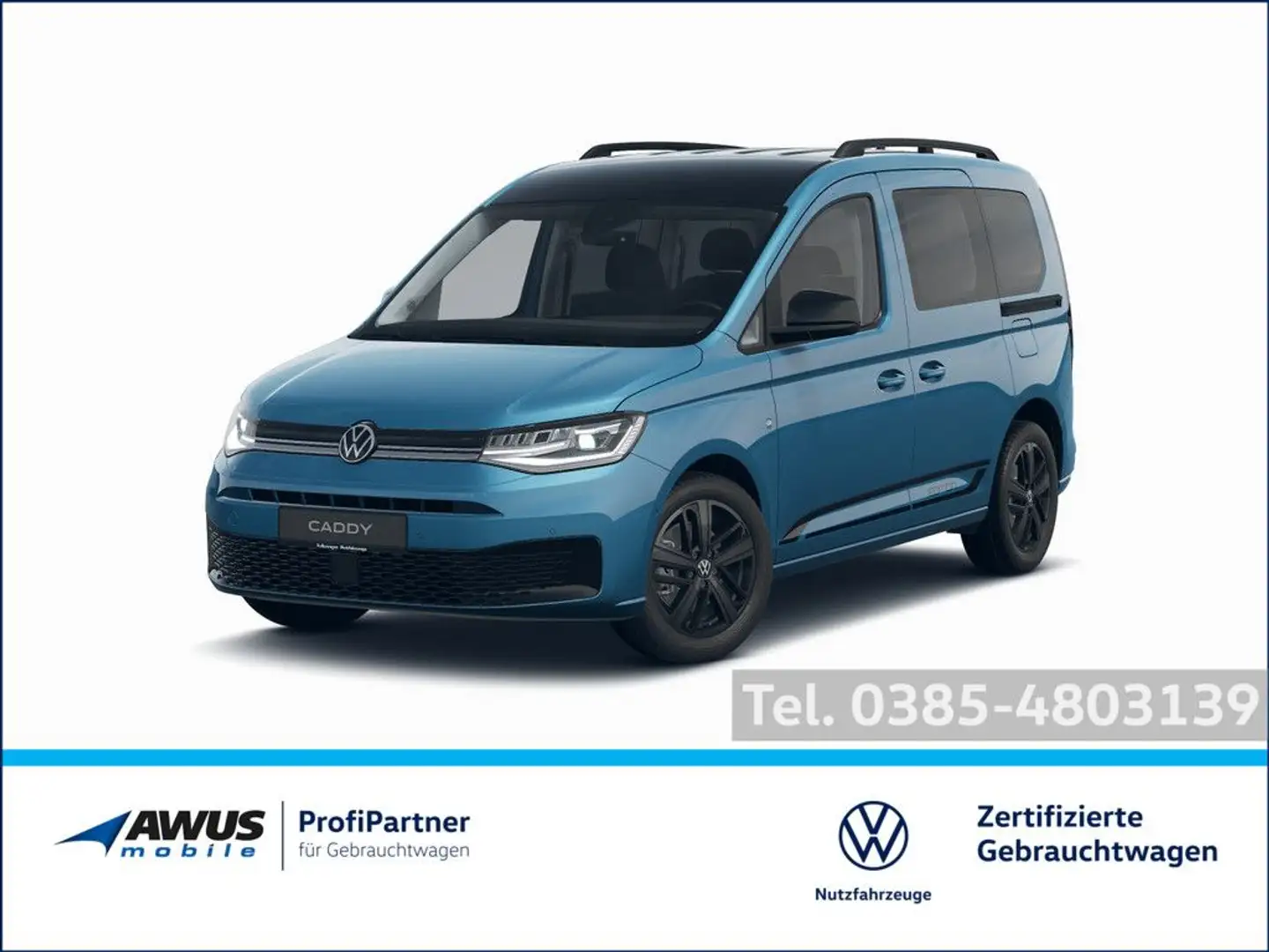 Volkswagen Caddy Kombi, Edition, 1.5TSI 85kW DSG, LED, Navi Blau - 1
