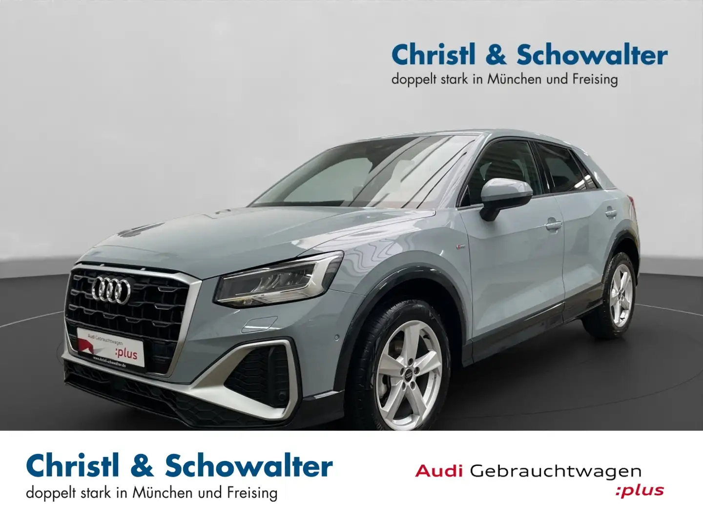 Audi Q2 35TFSI S tronic S line STHG AHK NAVI LED RFK Grau - 1