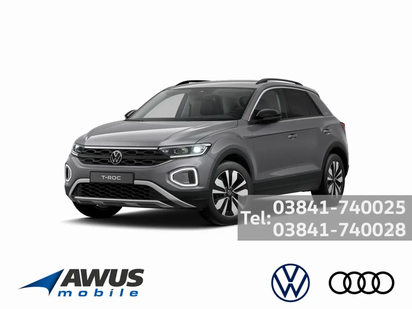 Volkswagen T-Roc GOAL 1.5 l TSI 110 kW 150 PS 7-Gang-Doppelkupplungsgetrieb Grau - 1