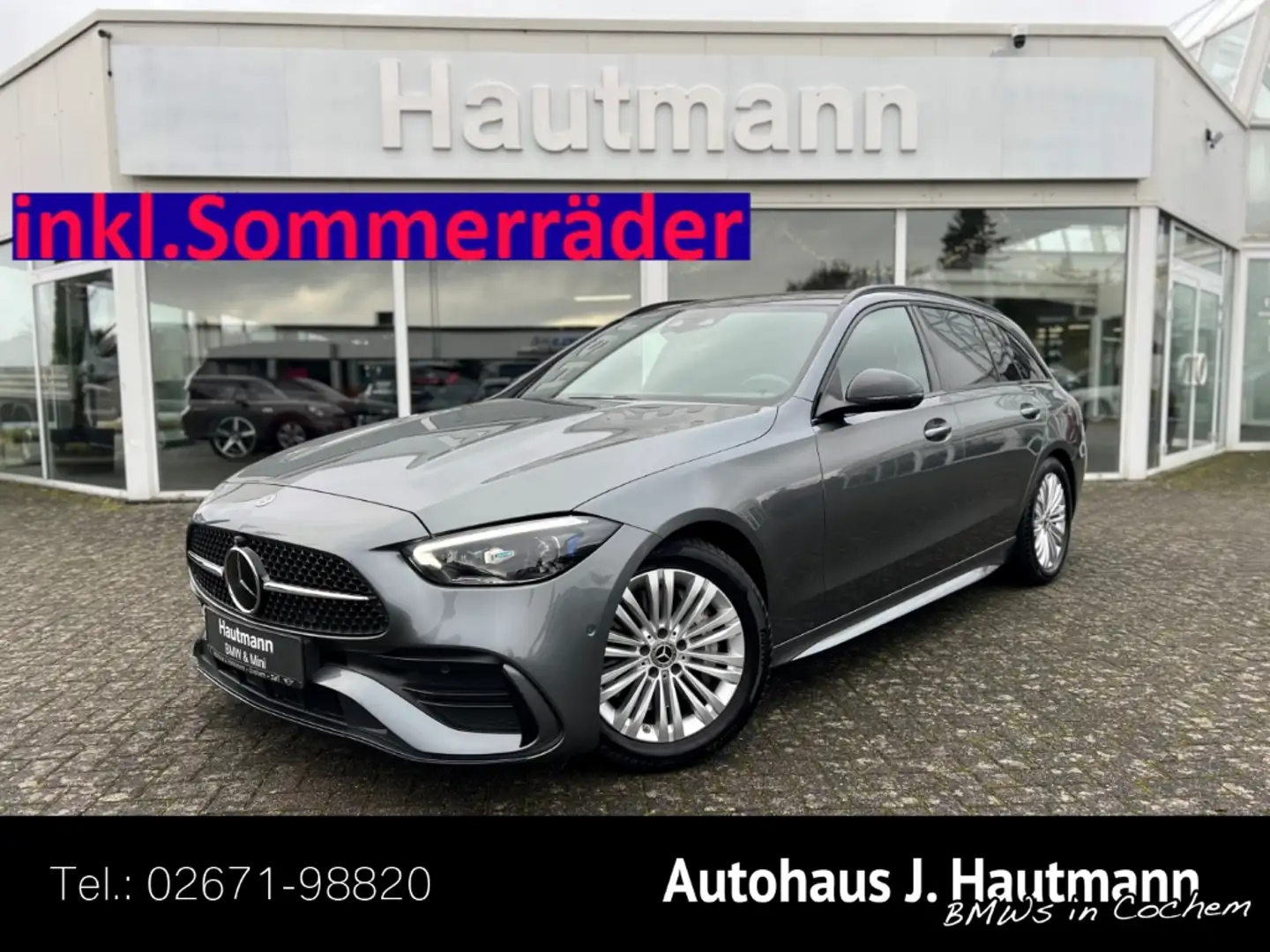 Mercedes-Benz C 300 d T AMG Line +ACC+PANO+MBUX+360°+BUSINESS+ Grau - 1