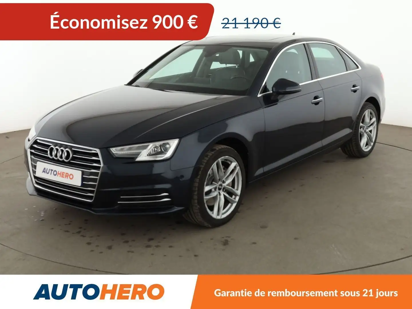 Audi A4 2.0 TDI Design Luxe S Tronic Bleu - 1