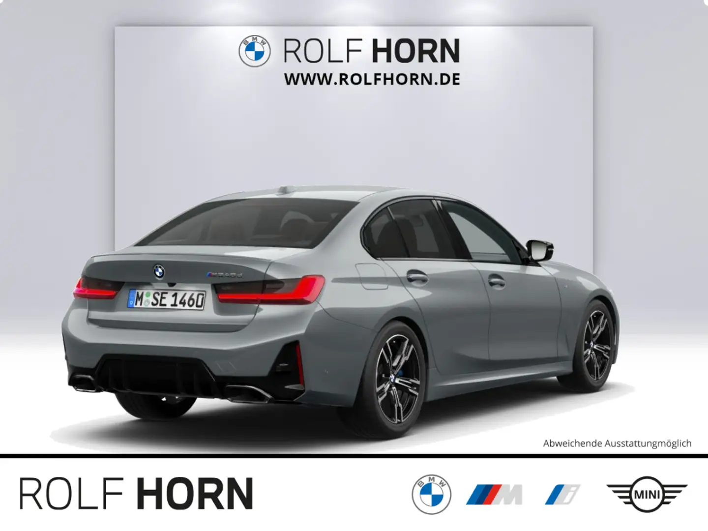 BMW 340 M340d xDrive Navi HeadUp adLED RKam Leder Sitzhz Grau - 2