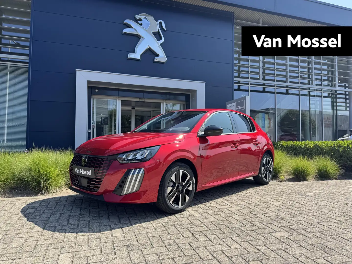 Peugeot 208 1.2 Hybrid 145 e-DCS6 Allure l Voorraad l Rouge El Rot - 1
