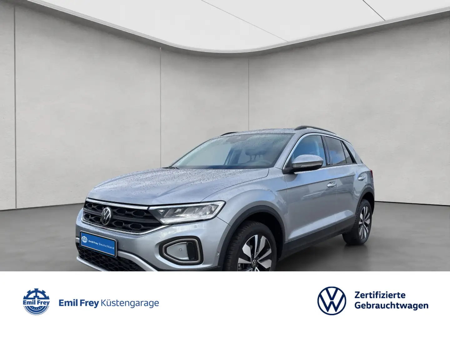 Volkswagen T-Roc MOVE 1.0 TSI NAVI LED KLIMA SHZ Silber - 1
