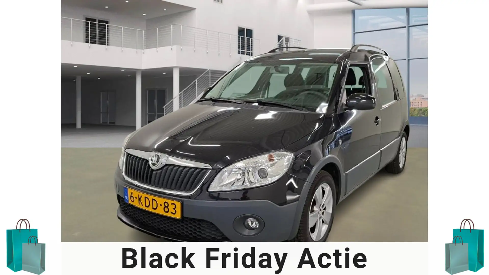 Skoda Roomster 1.2 TSI Fresh/ VELGEN/ DAKRAILS Schwarz - 1