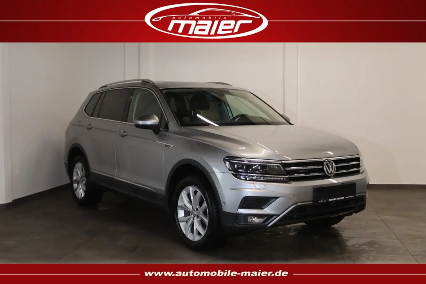 Volkswagen Tiguan Allspace 2.0 TDI 4M Offroad-7Si-HUD-PANO- srebrna - 1
