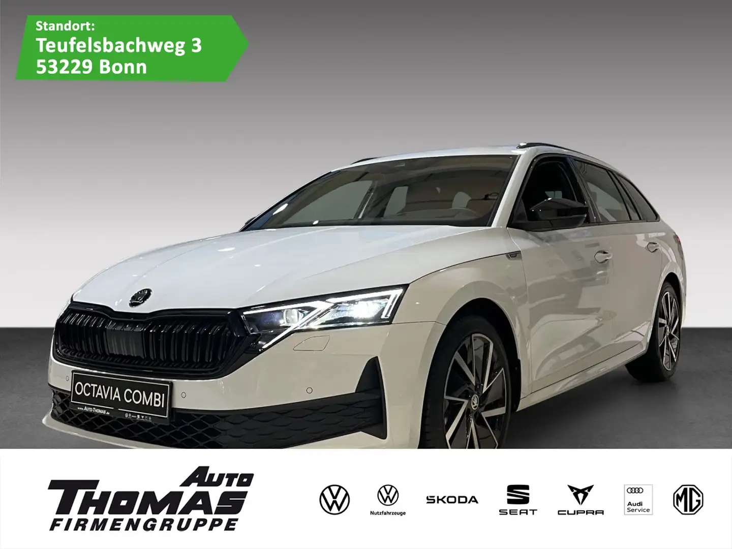 Skoda Octavia Combi Sportline 2.0 TDI DSG LED NAVI ACC Weiß - 1