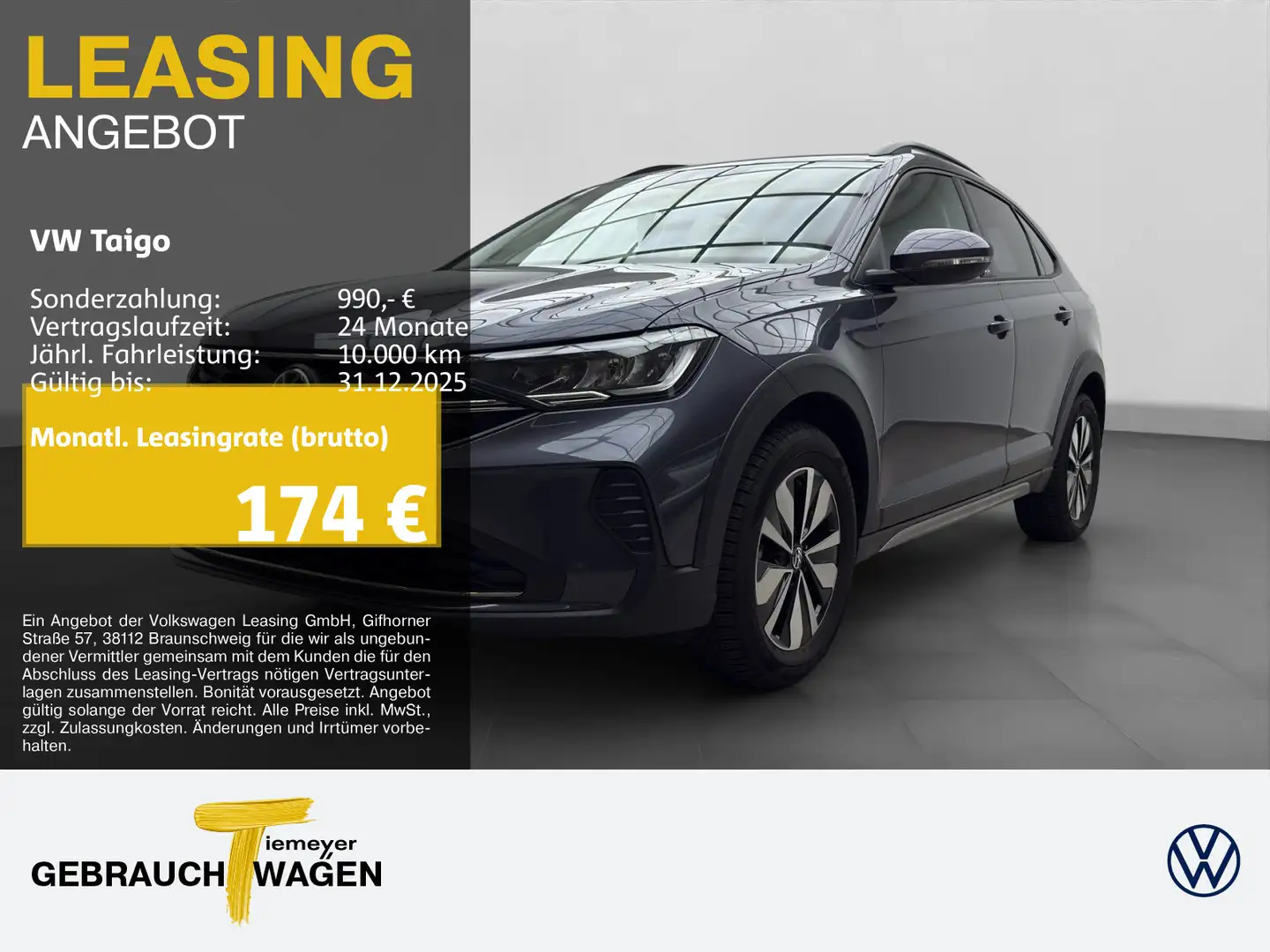Volkswagen Taigo 1.0 TSI MOVE AHK APP-CONNECT LM16 Gris - 1
