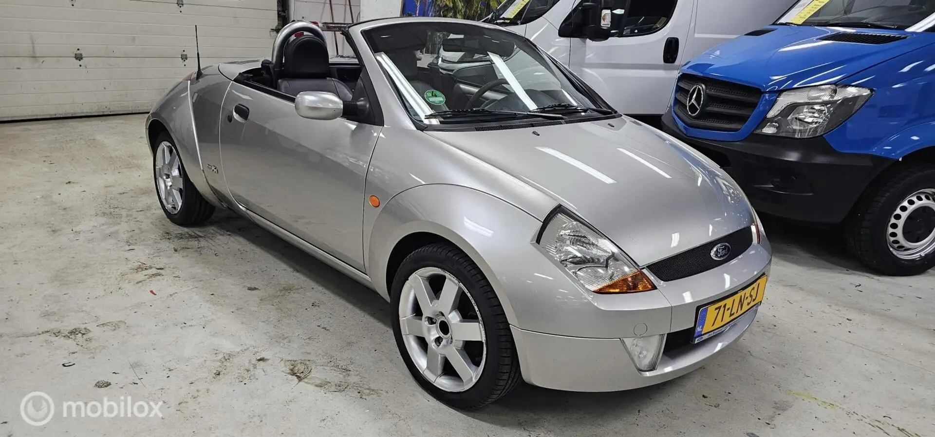 Ford Streetka 1.6 First Edition Airco Cabrio 2003 125000 NAP Gris - 1