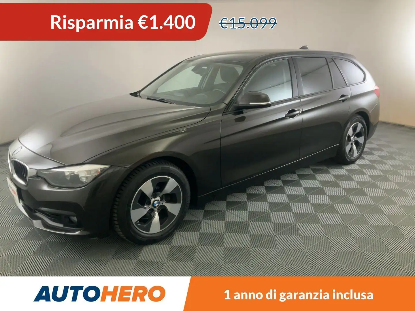 BMW 320 320d Business Advantage Touring aut Чорний - 1