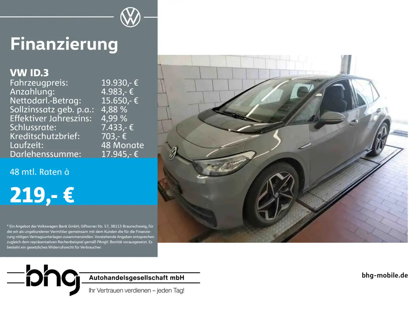 Volkswagen ID.3 Performance Upgrade Pure LED Navi connect N Grün - 1