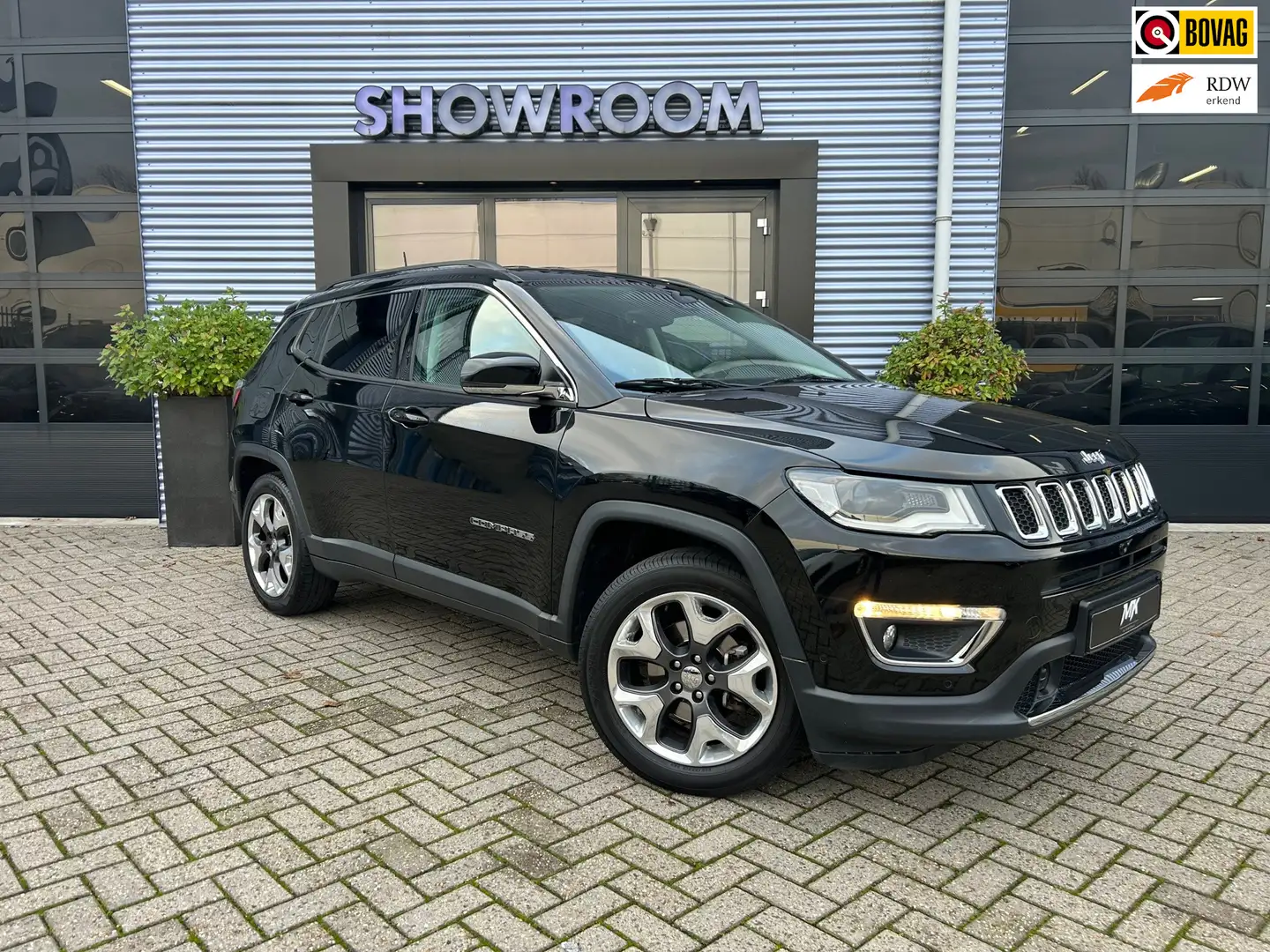 Jeep Compass 1.4 MultiAir Limited Afneembare Trekhaak|Leder|App Zwart - 1