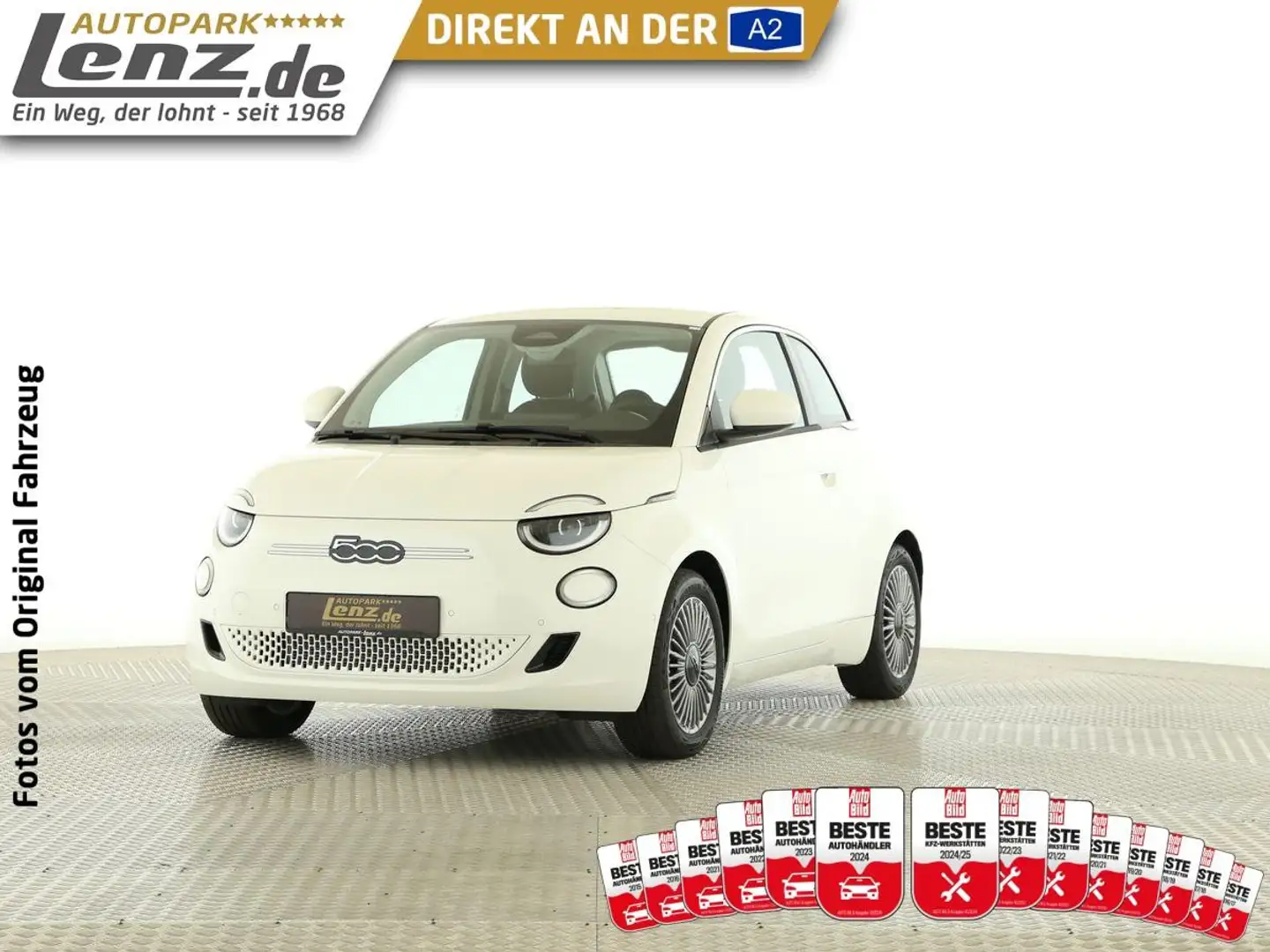Fiat 500e La Prima   LED Navi Kamera SHZ Tempomat PDC Fehér - 1