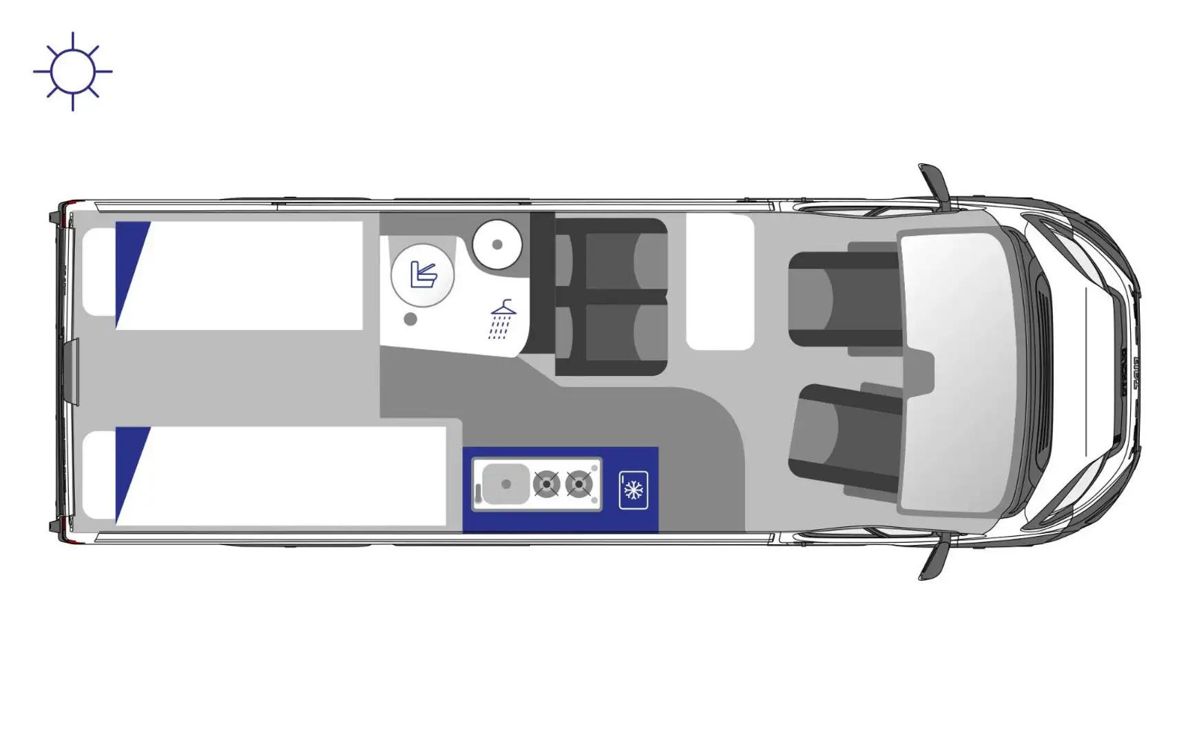 Westfalia Columbus 640E Modelljahr 2025, sofort Grau - 2
