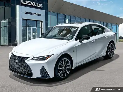 White 2025 Lexus IS 300 F Sport 2 AWD Sedan 6-Speed Automatic