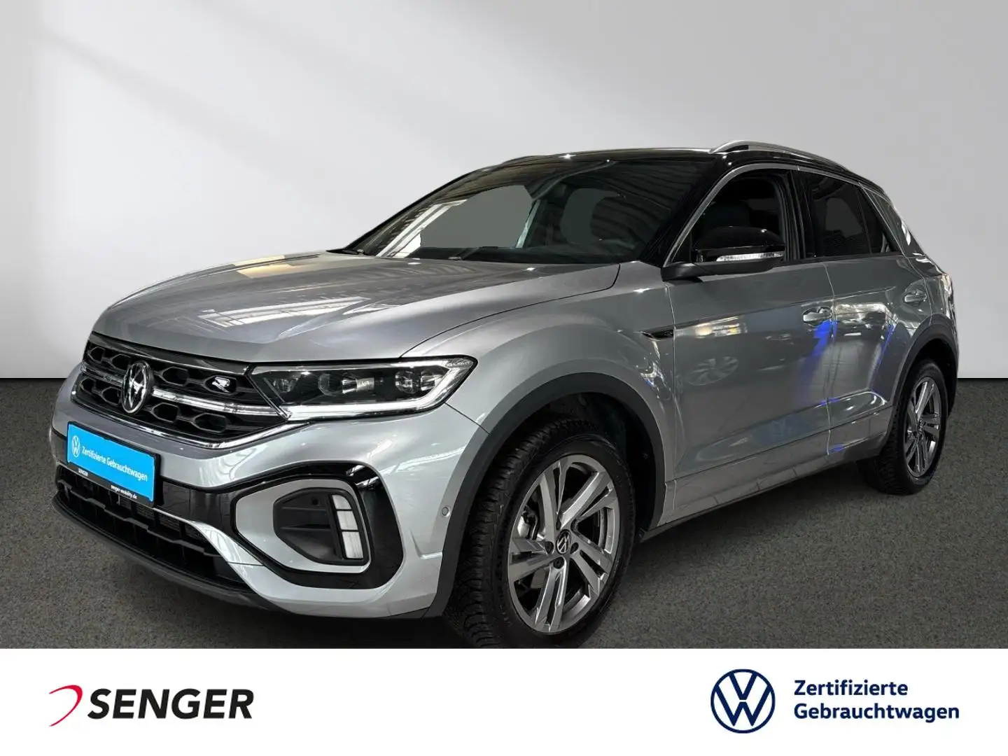 Volkswagen T-Roc R-Line 1.5 TSI DSG LED AHK Navi SHZ Kamera Argent - 1